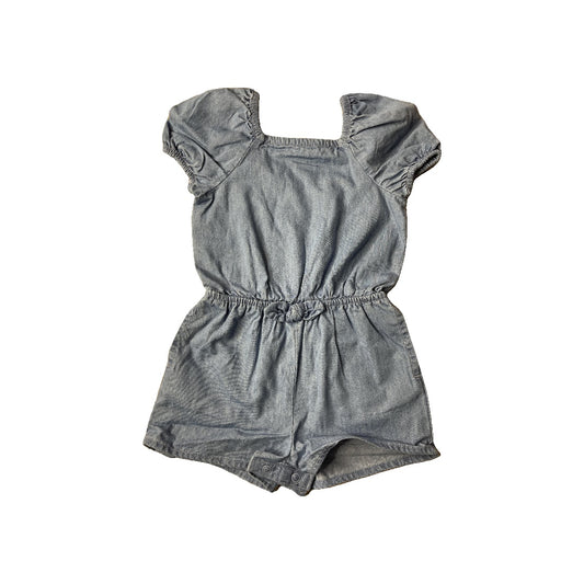 Cat & Jack Girls Denim Romper Size: 18 months Denim
