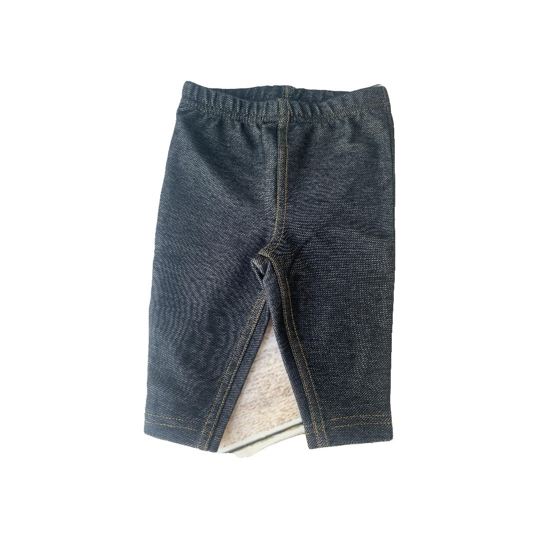 Just Born Girls Denim Pants Size: 3 months Denim