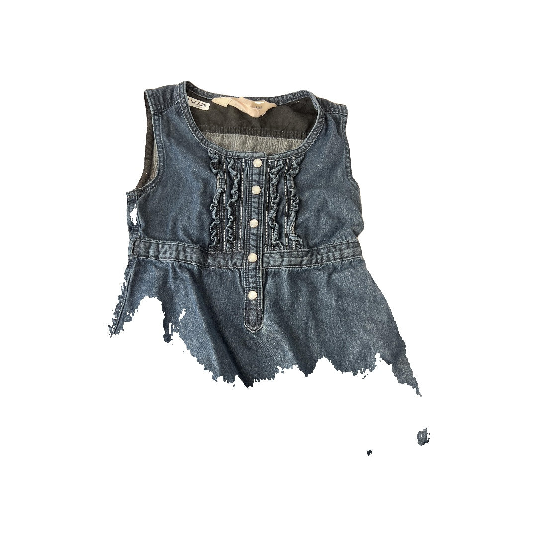 H&M Girls Denim Dress Size: 3T Denim