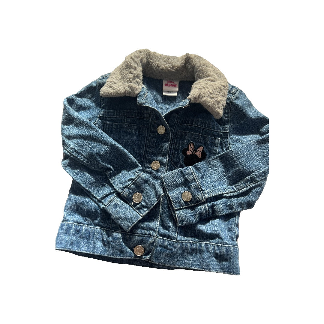 Disney Girls Denim Jacket Size: 2T Denim
