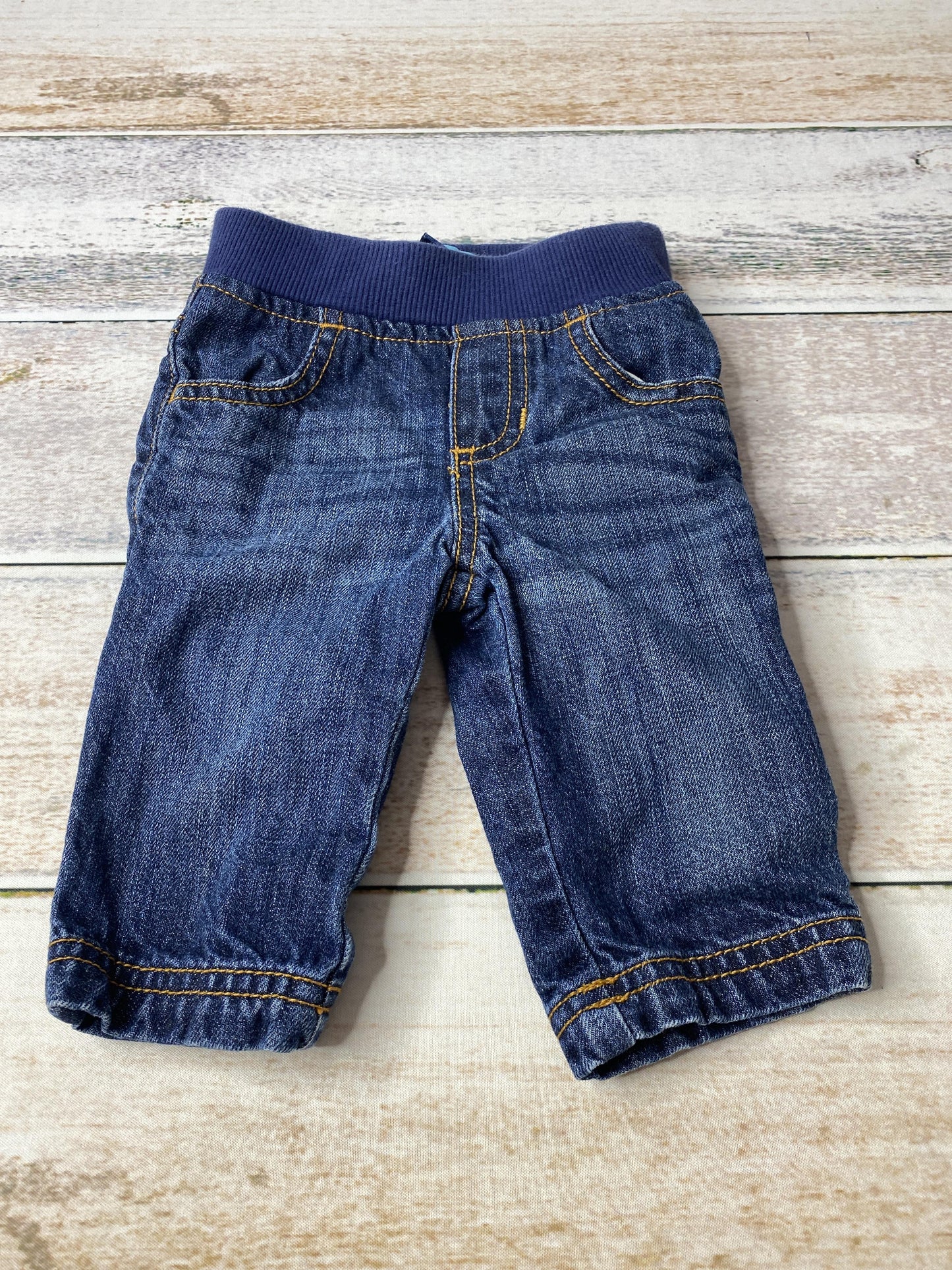 Old Navy Unisex Denim Jeans Size: 3-6 months Denim