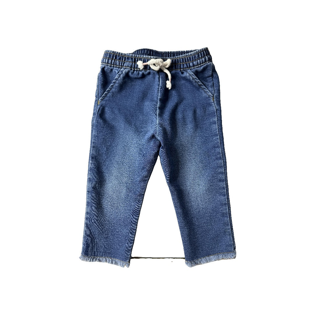 Cat & Jack Girls Denim Pants Size: 6-9 months Denim
