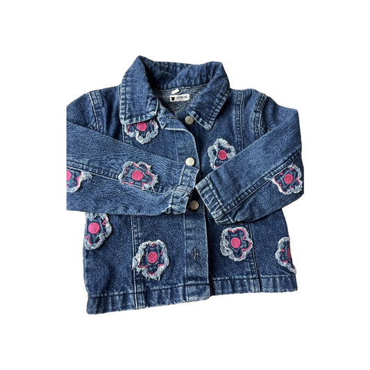 Unknown Girls Denim Jacket Size: 24 months Denim