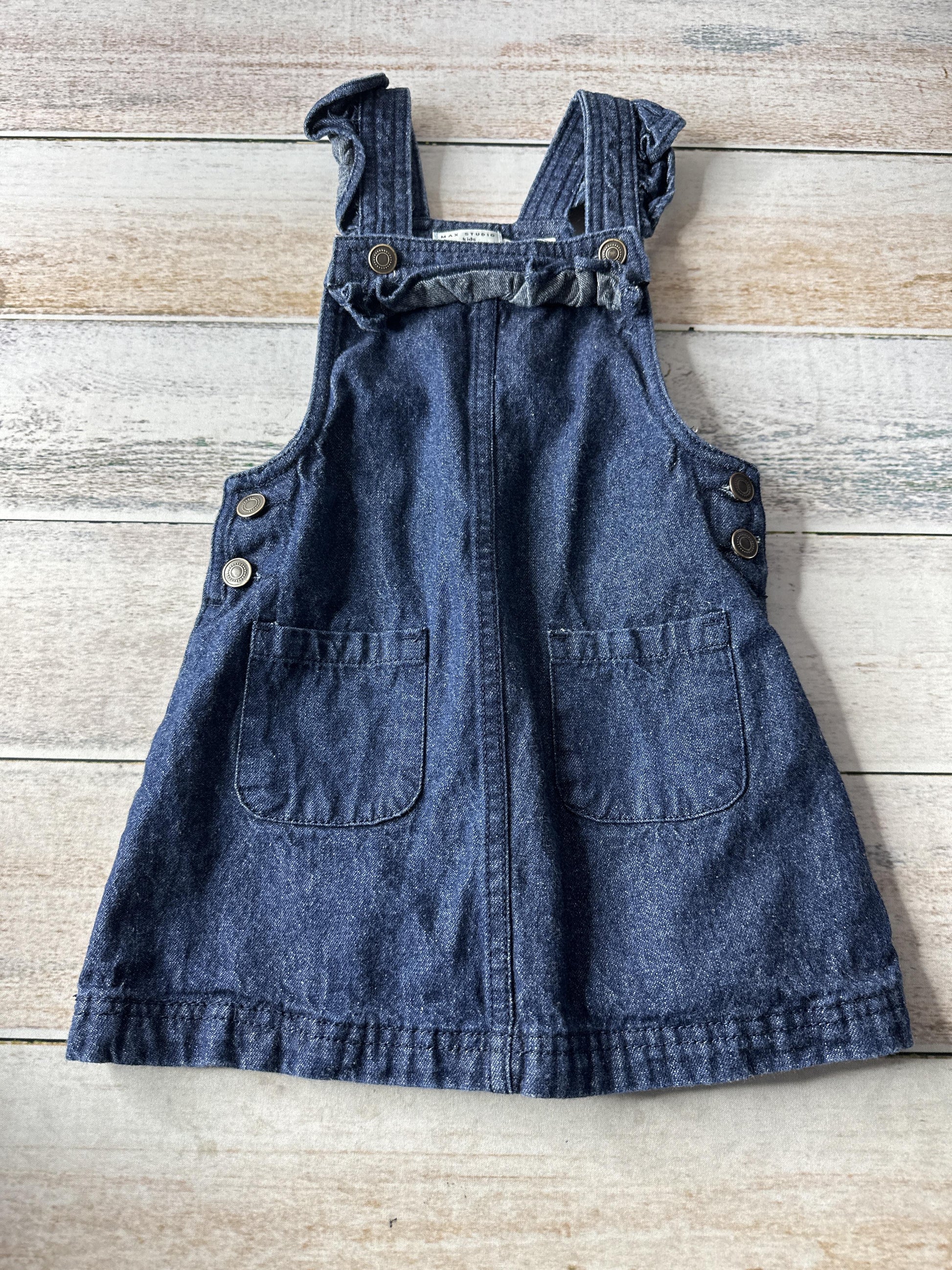 Max Studio Girls Denim Dress Size: 3T Denim