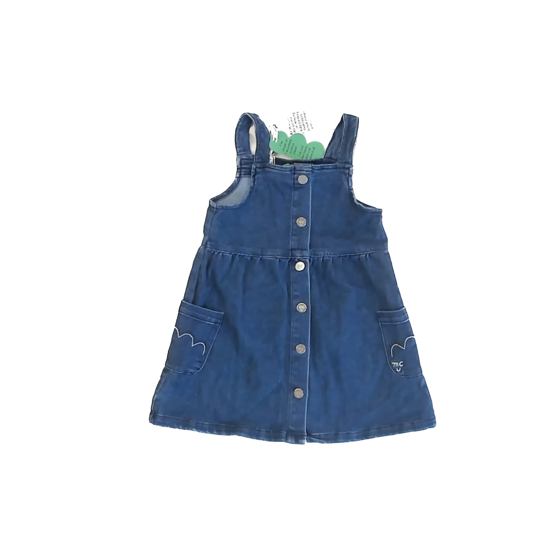 Mon Coeur Girls Denim Jumper Size: 4T Denim