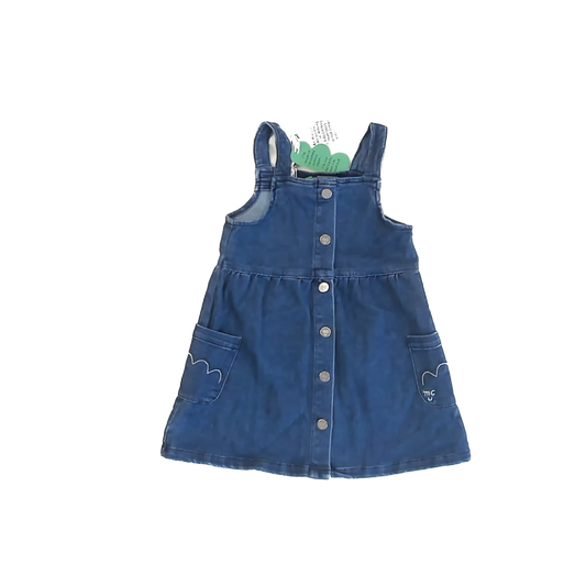 Mon Coeur Girls Denim Jumper Size: 4T Denim