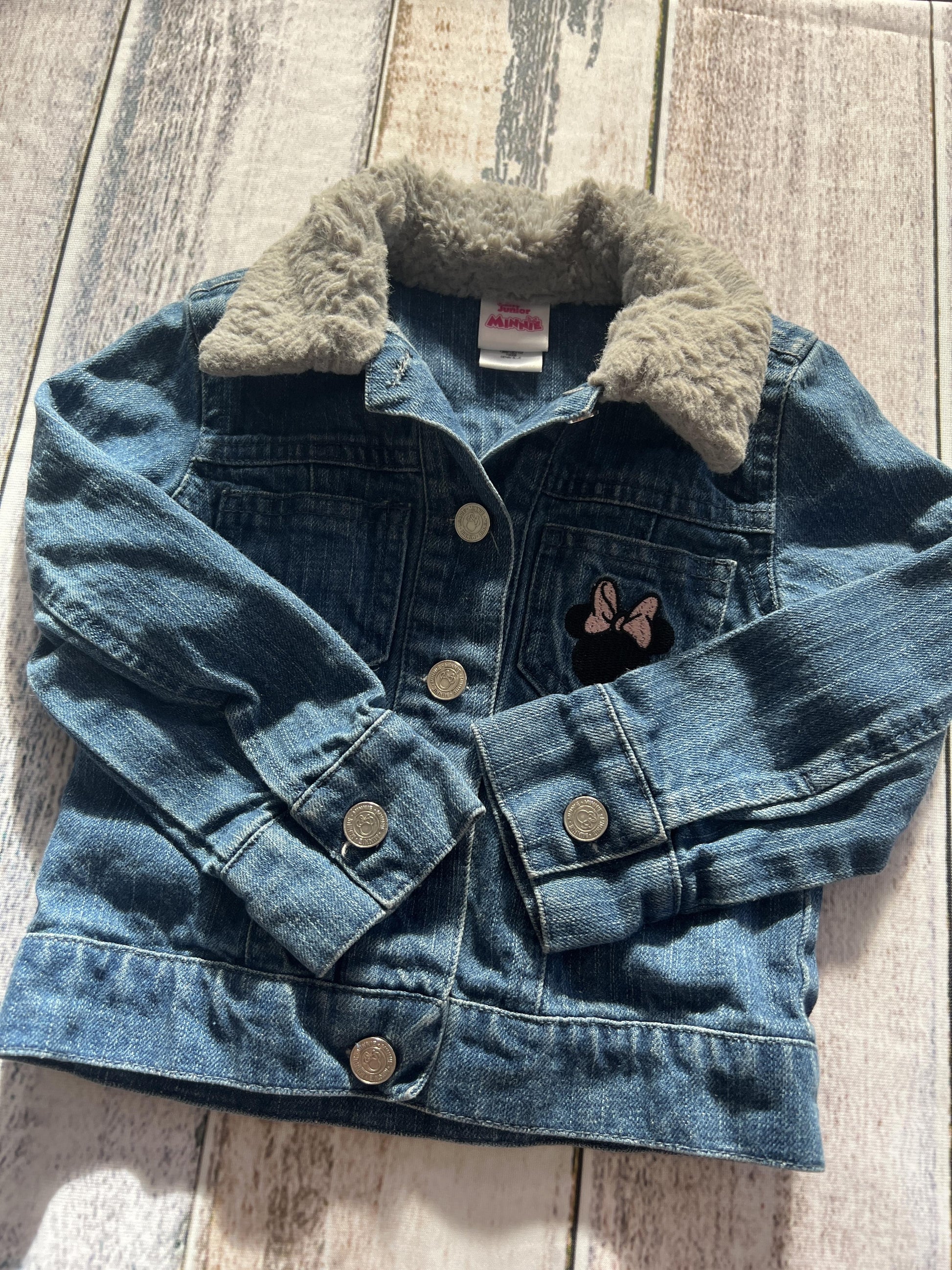 Disney Girls Denim Jacket Size: 2T Denim