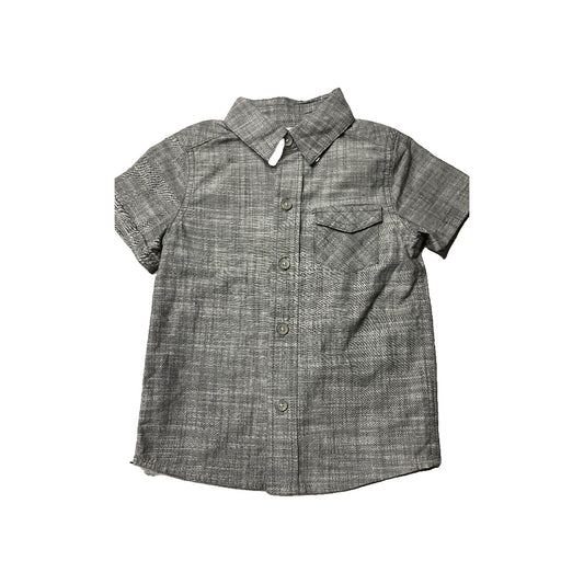 Cat & Jack Boys Denim Button Down Short Sleeve Size: 2T Denim