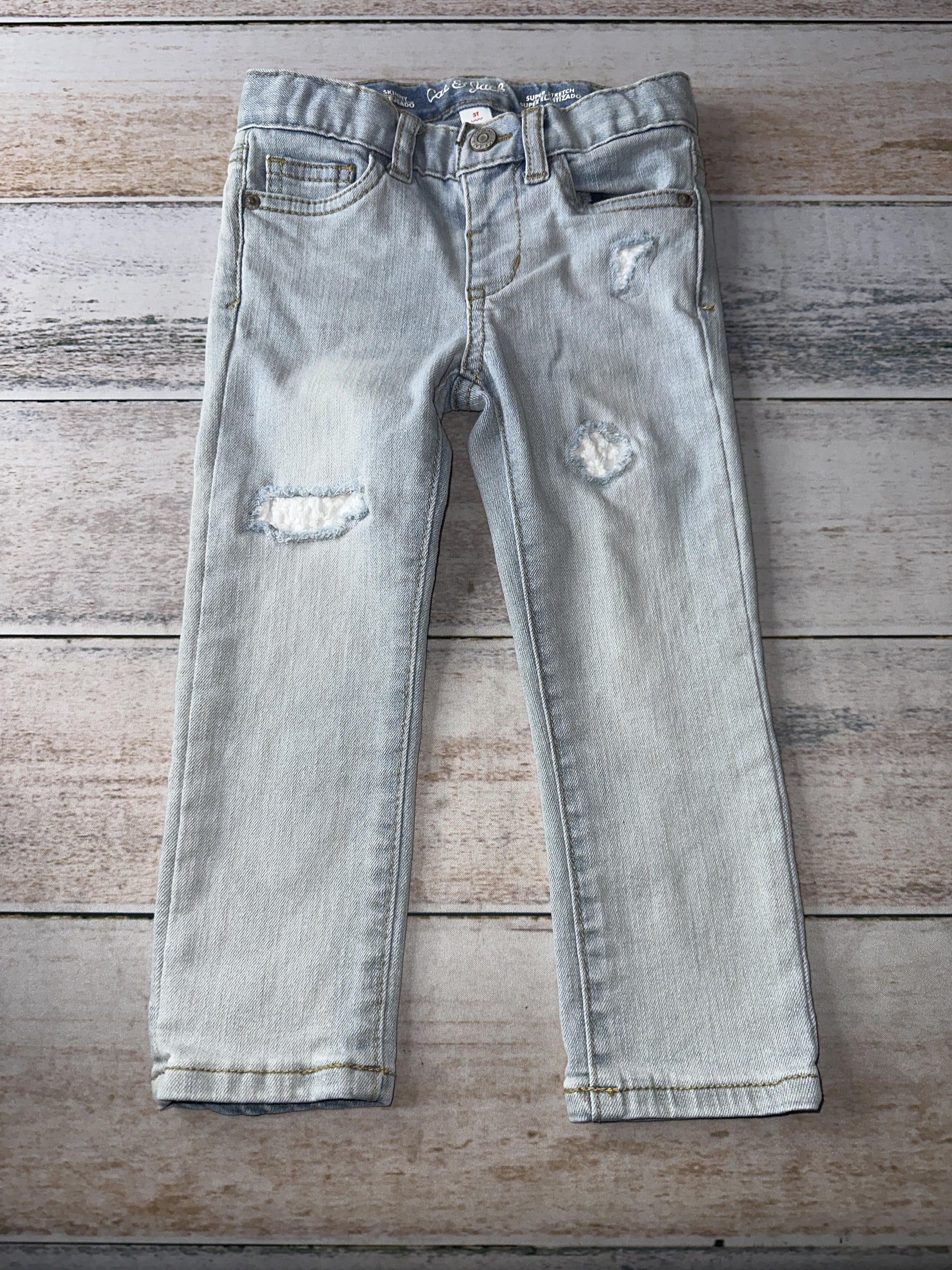 Cat & Jack Girls Denim Jeans Size: 3T Denim