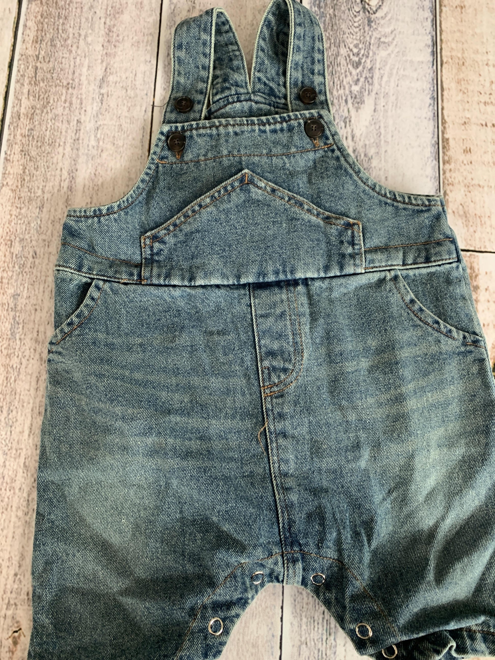 Bella B Boys Denim Overalls Size: 12M Denim