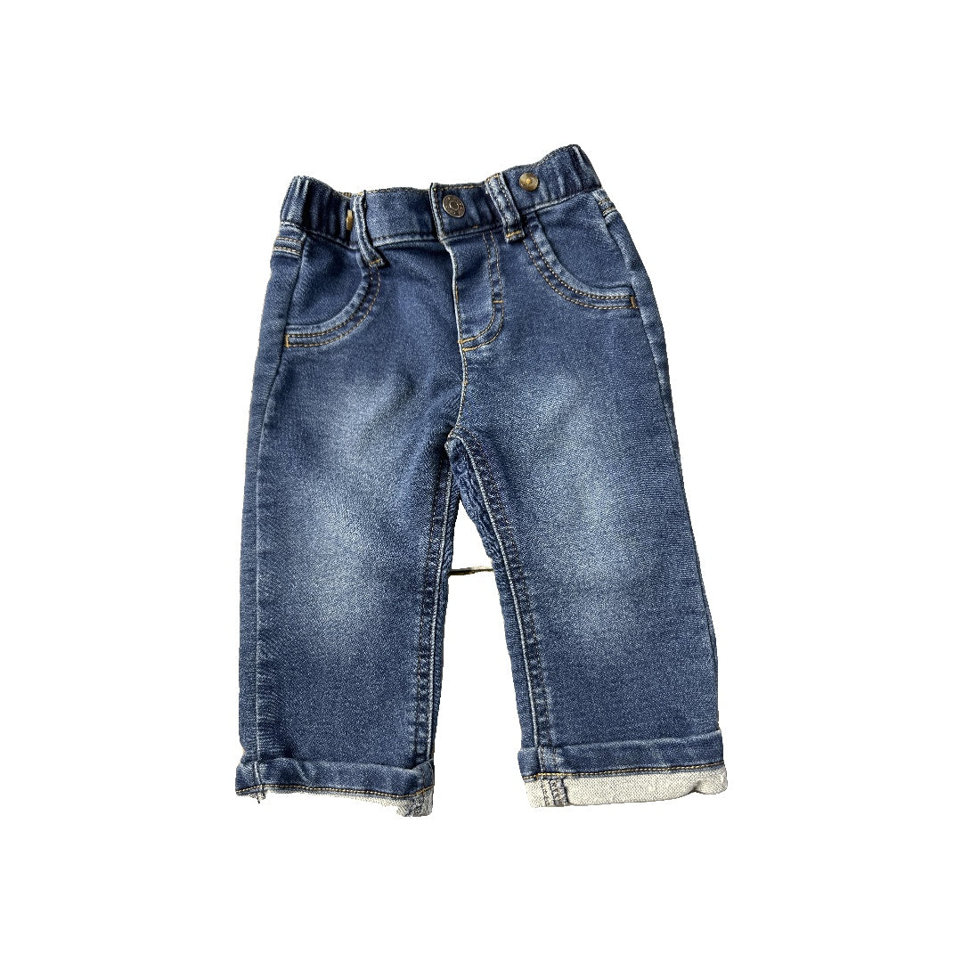 Cat & Jack Unisex Denim Jeans Size: 6-9 months Denim