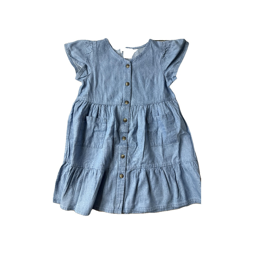 Cat & Jack Girls Denim Dress Size: 3T Denim