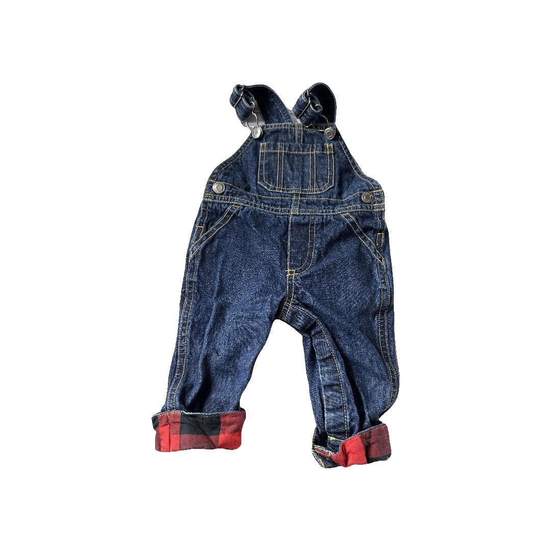Carters Unisex Denim Overalls Size: 3 months Denim