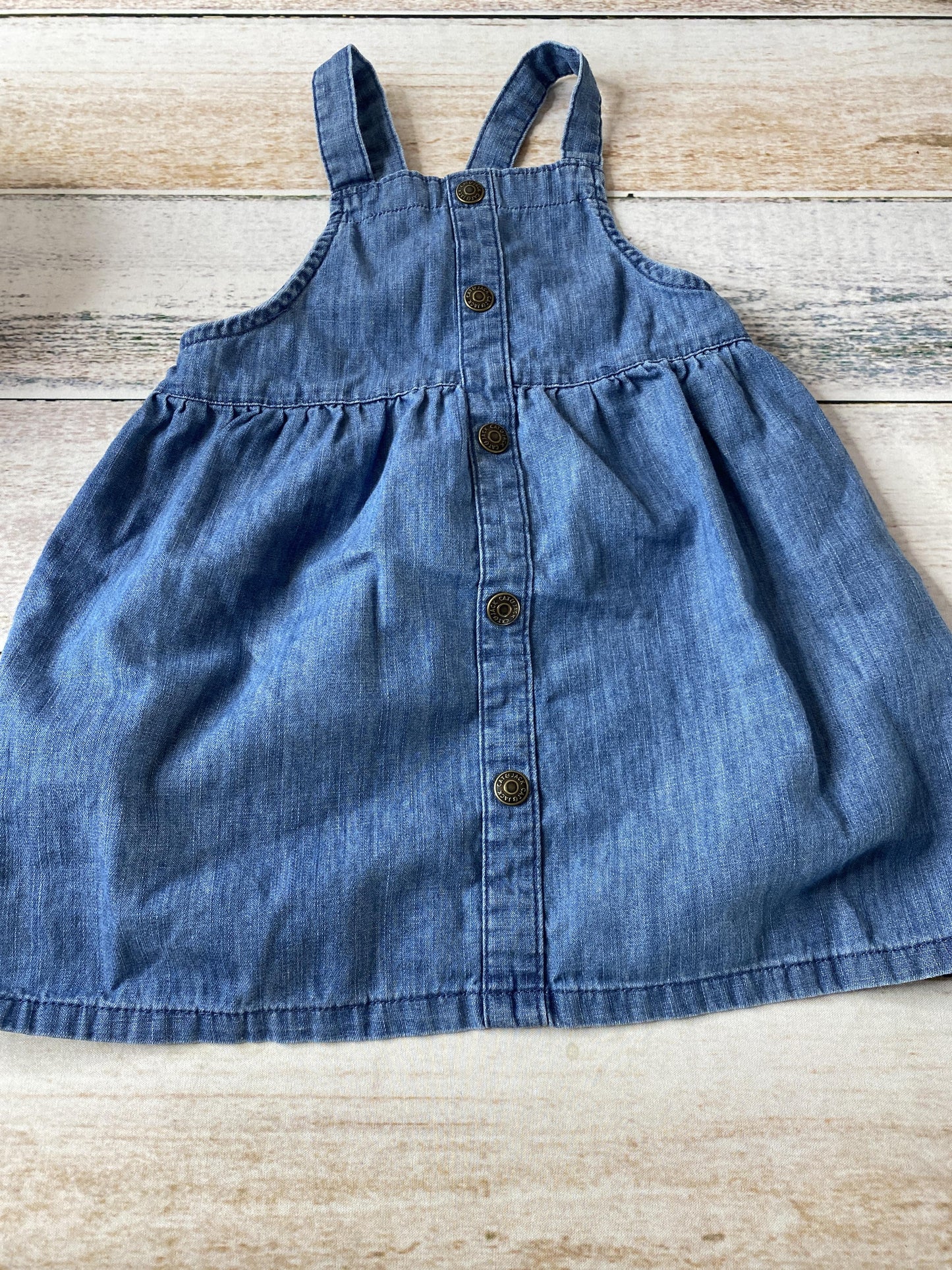 Cat & Jack Girls Denim Dress Size: 2T Denim