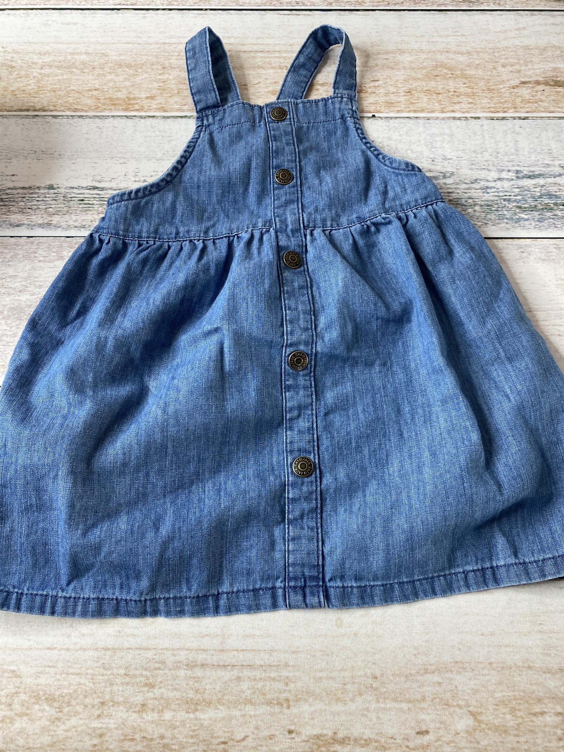 Cat & Jack Girls Denim Dress Size: 2T Denim