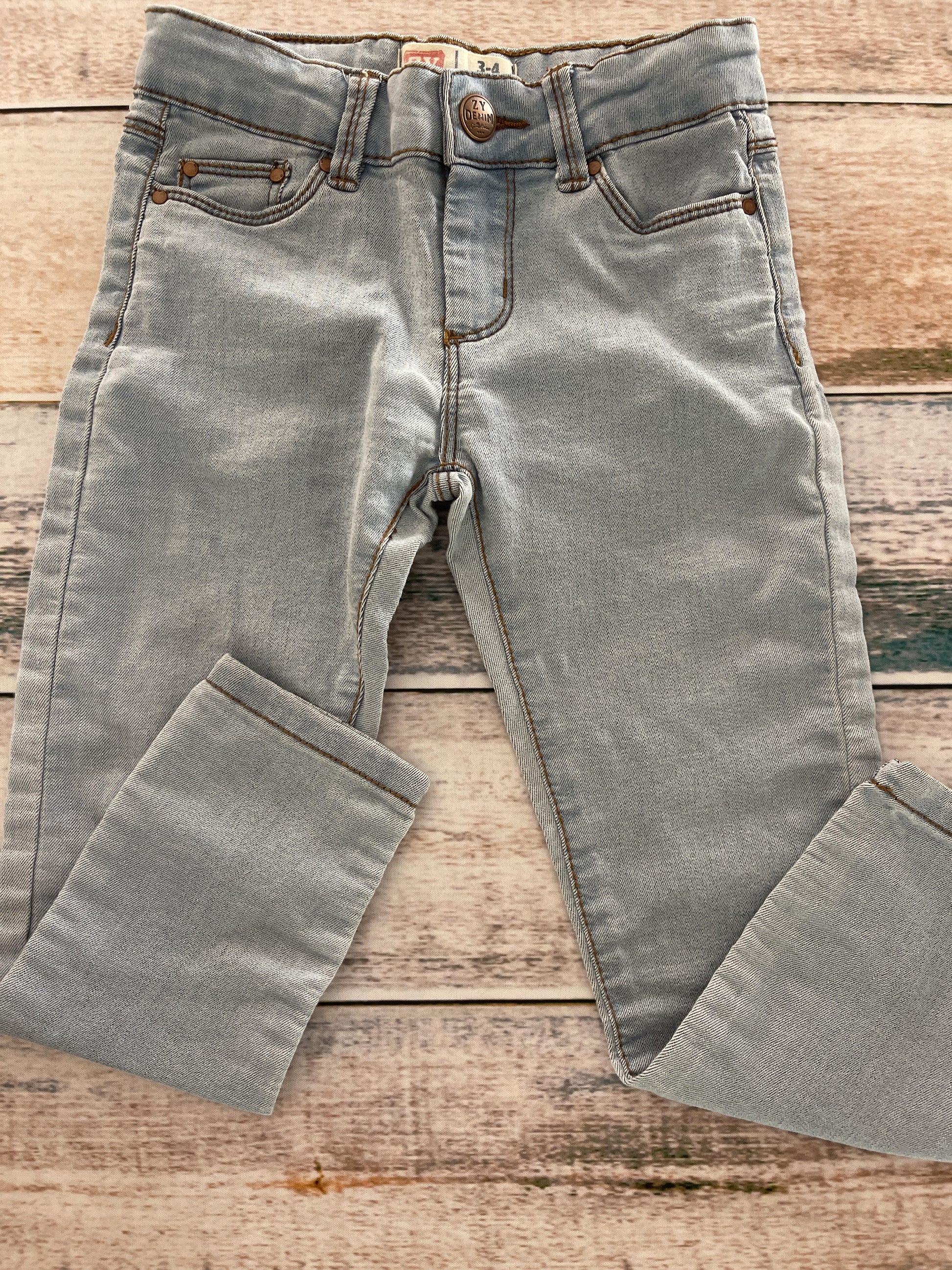 ZY Girls Denim Pants Size: 3-4 Years Denim