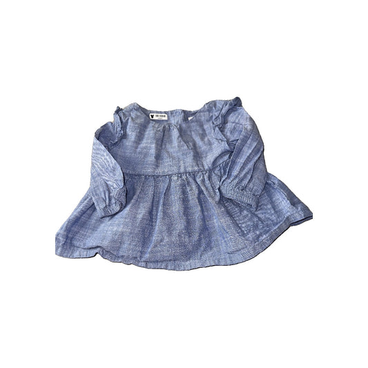 Cat & Jack Girls Denim Dress Size: 3-6 months Denim