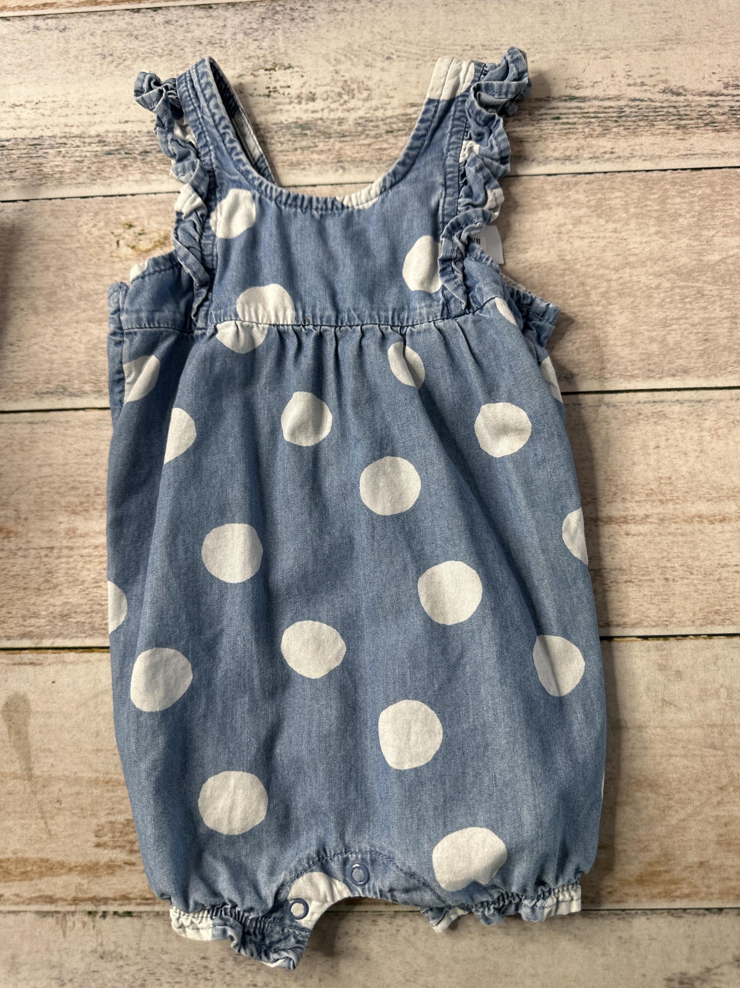 Carters Girls Denim Romper Size: 6-9 months Denim