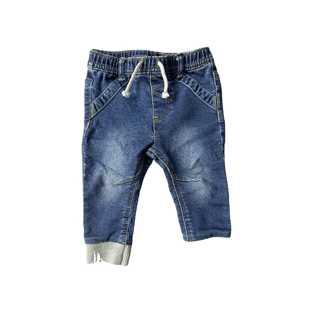 Cat & Jack Girls Denim Pants Size: 6-9 months Denim