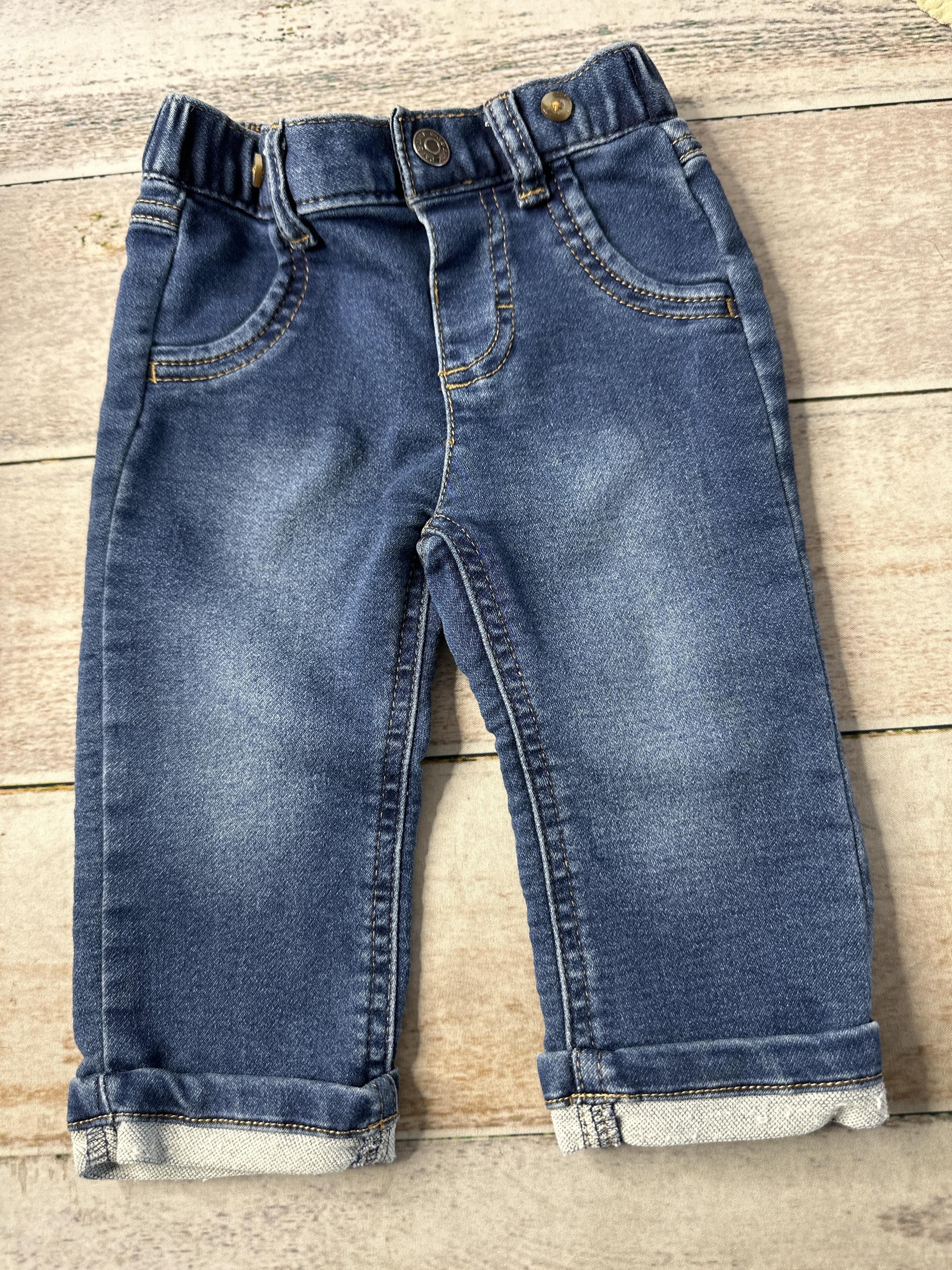 Cat & Jack Unisex Denim Jeans Size: 6-9 months Denim