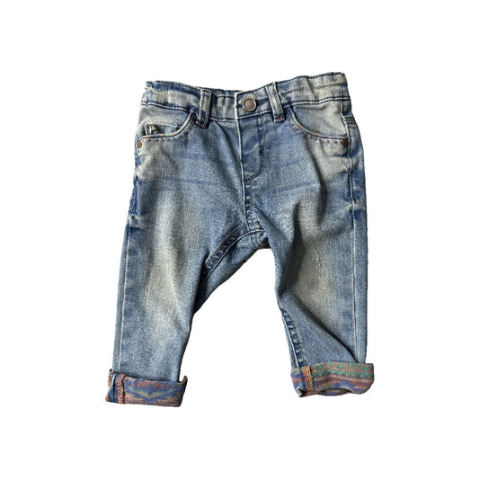 Zara Unisex Denim Pants Size: 6-9 months Denim