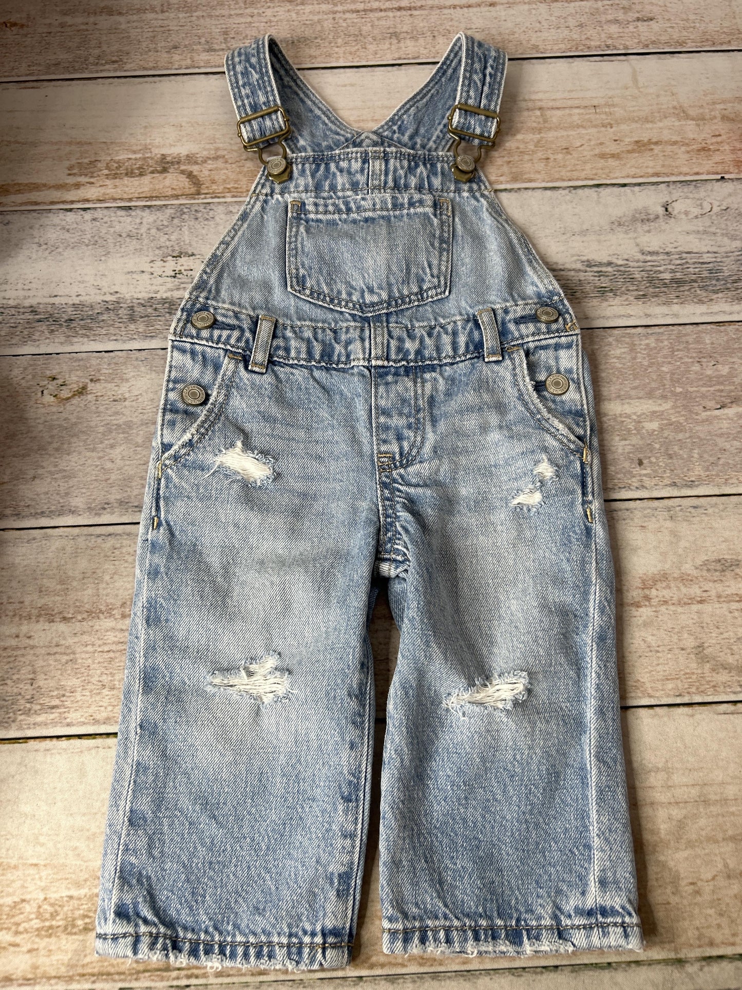 Unisex Denim Overalls Size: 12-18 months Denim