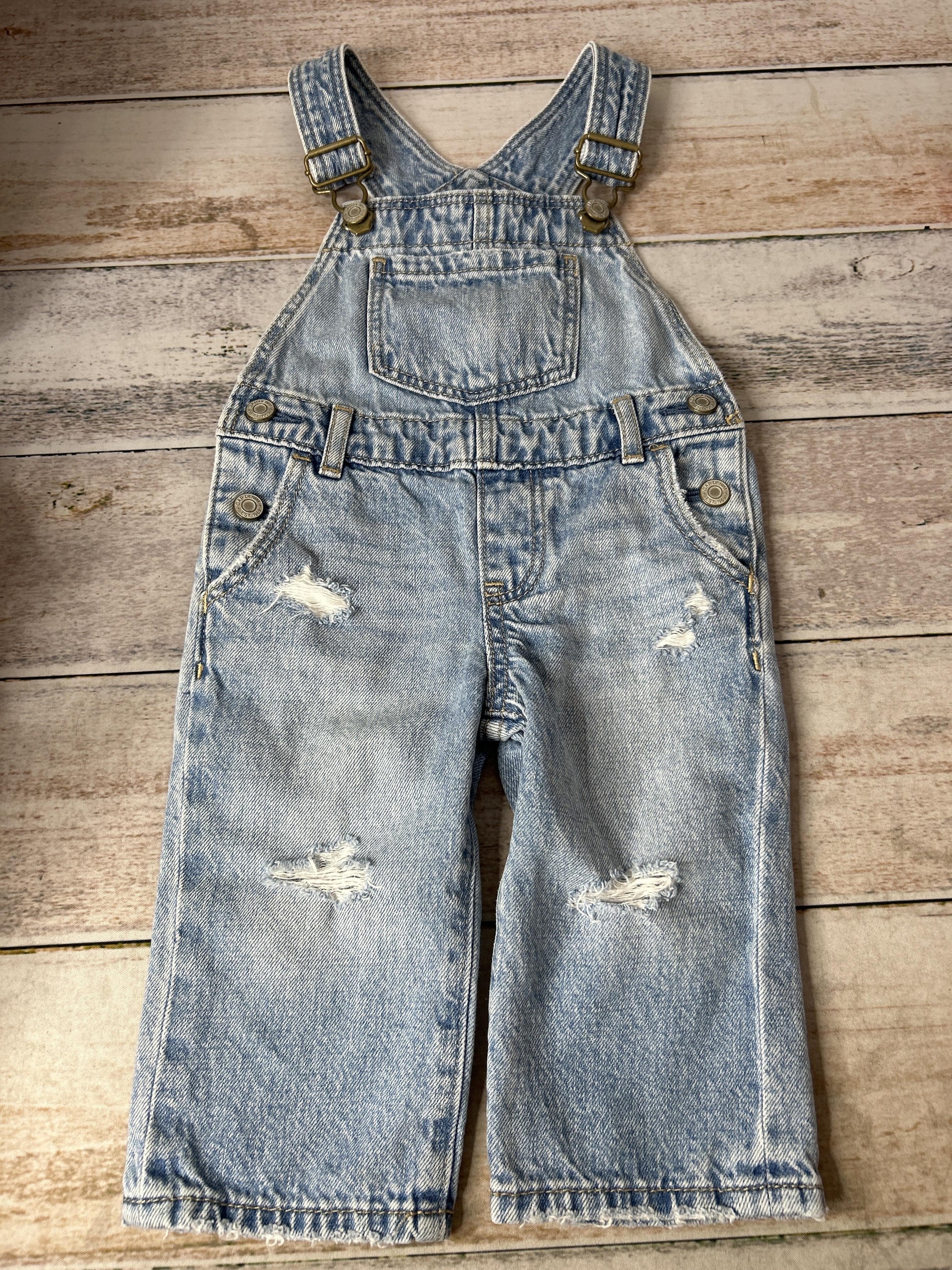 Unisex Denim Overalls Size: 12-18 months Denim