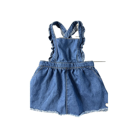 Zara Girls Denim Dress Size: 12-18 months Denim