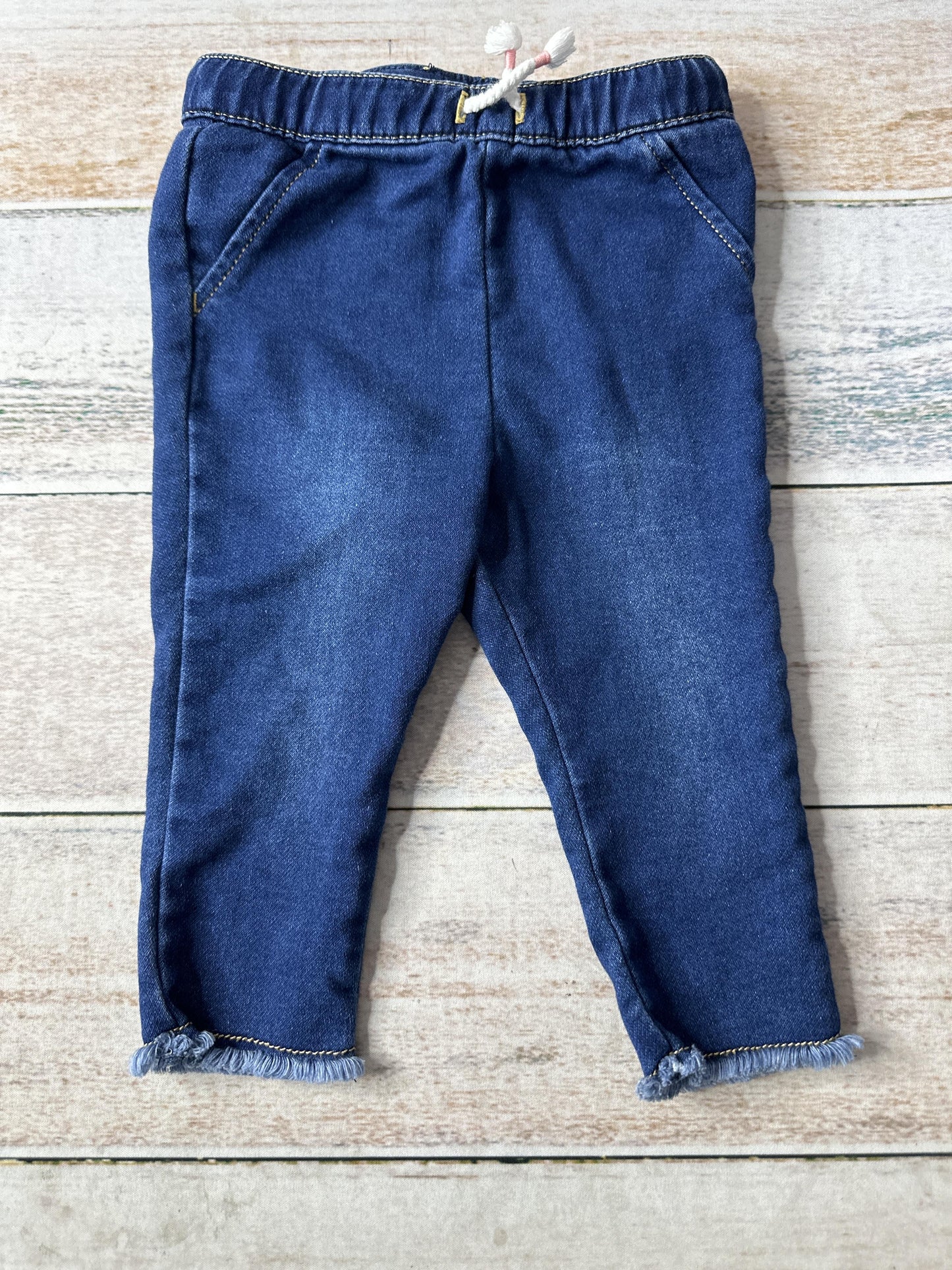 Cat & Jack Unisex Denim Pants Size: 6-9 months Denim