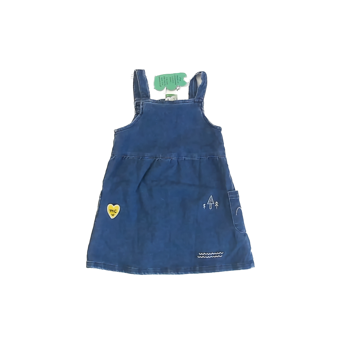 Mon Coeur Girls Denim Jumper Size: 4T Denim