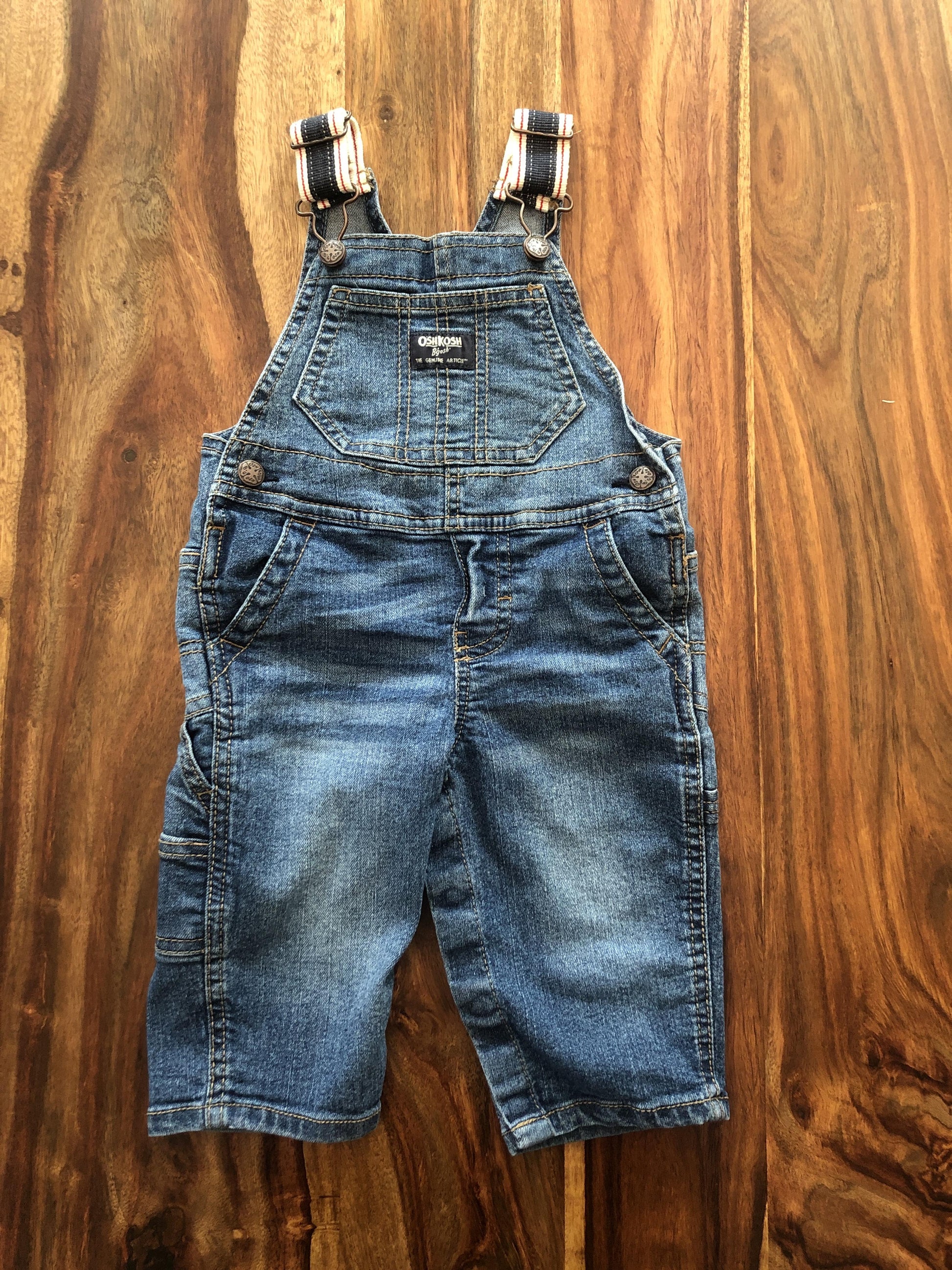 OshKosh Boys Denim Overalls Size: 9 months Denim