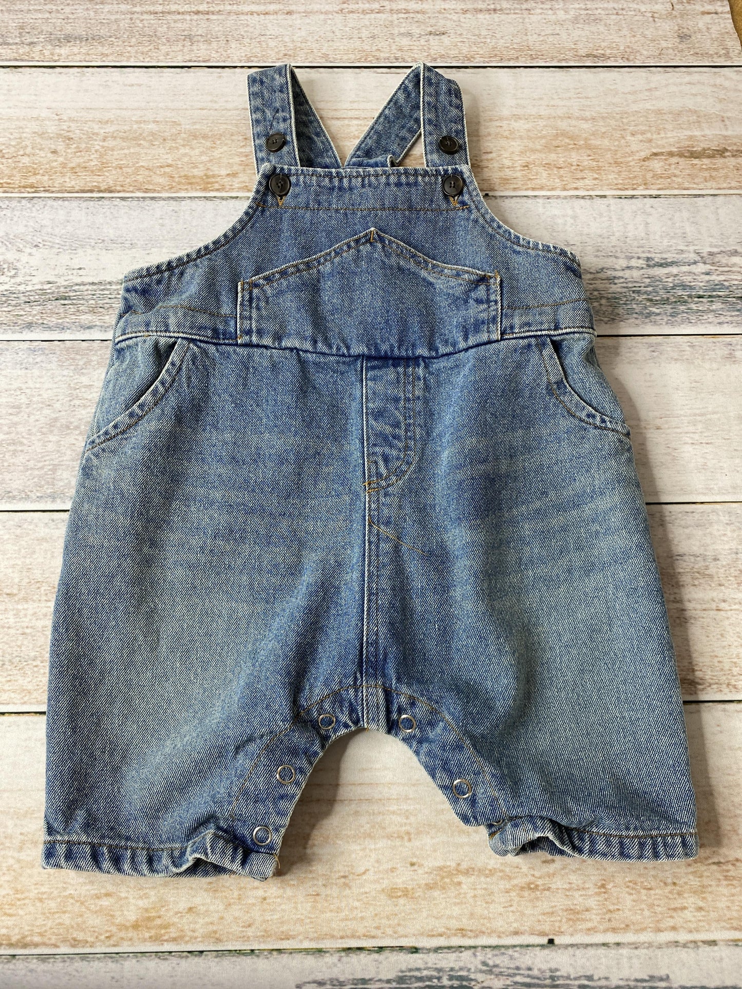 Bella B Unisex Denim Overalls Size: 18 months Denim