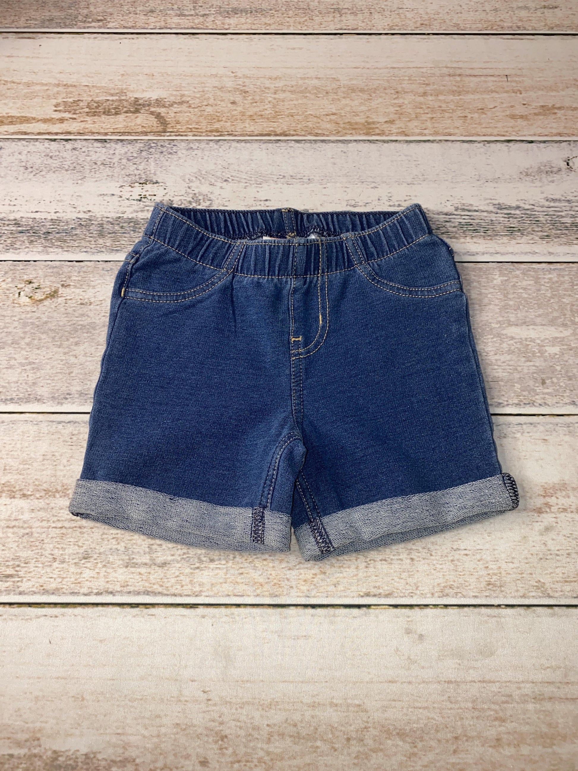 Unisex Denim Shorts Size: 2T Denim