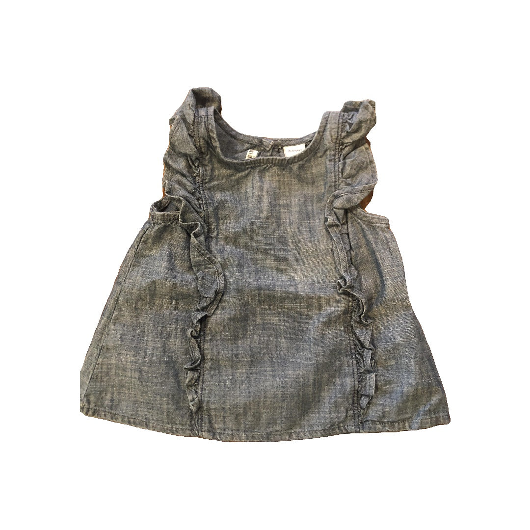 Old Navy Girls Denim Shirt Size: 6-12 months Denim
