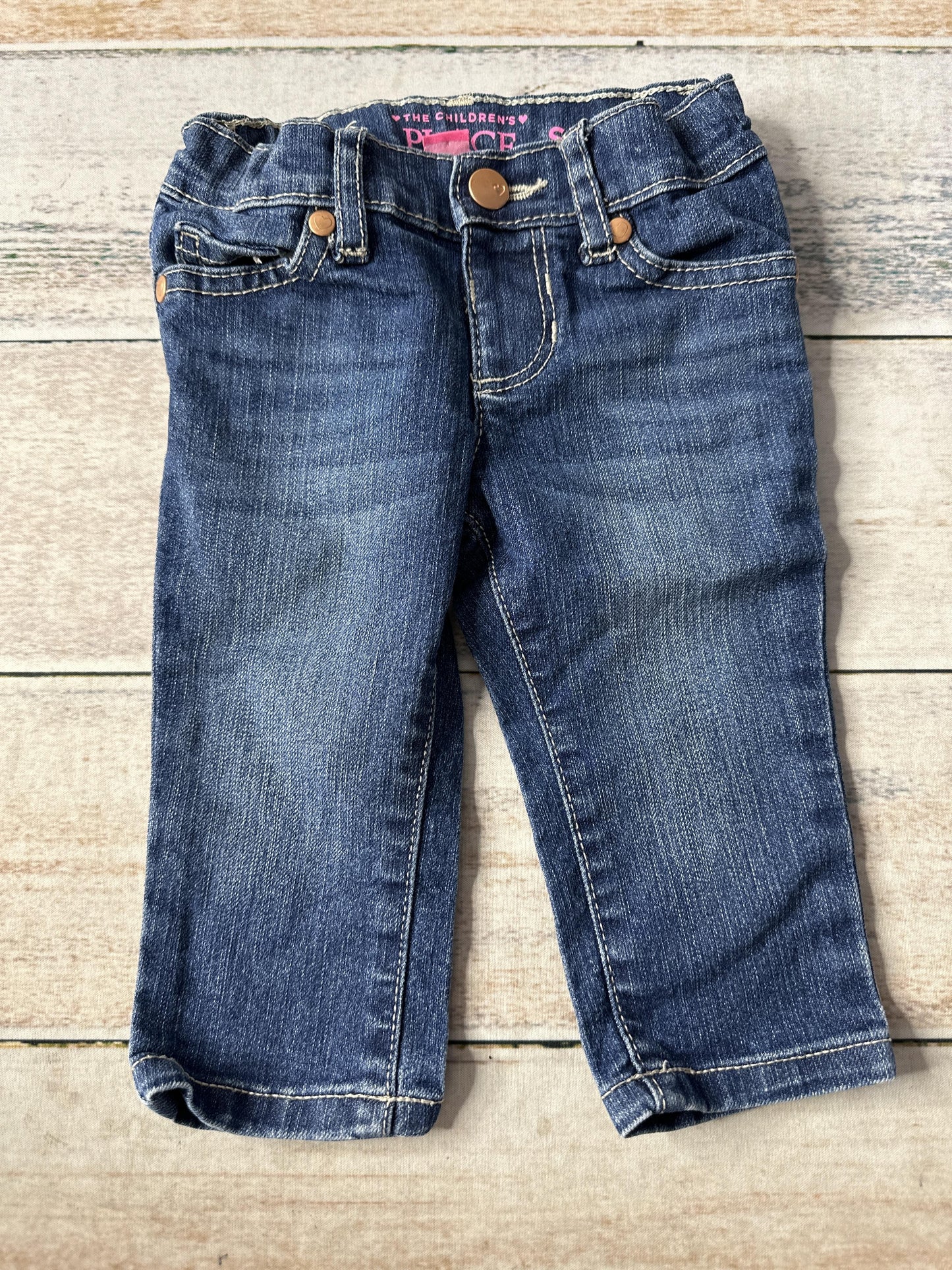 Children's Place Girls Denim Jeans Size: 6-9 months Denim