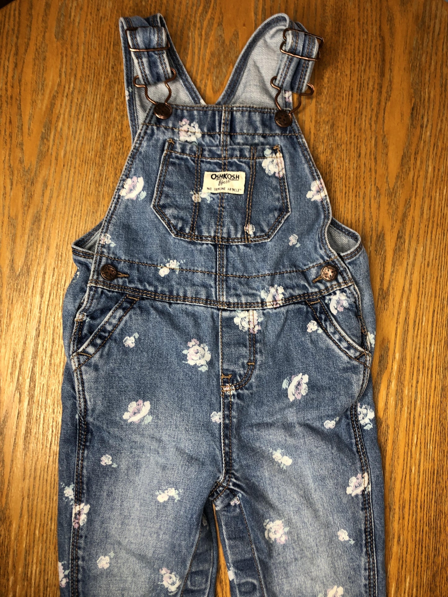OshKosh Girls Denim Overalls Size: 18 months Denim