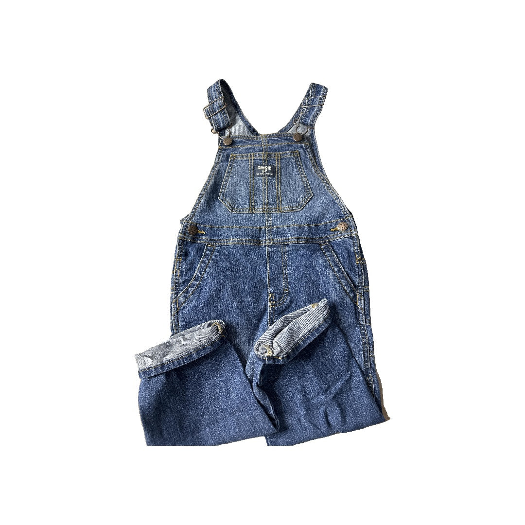 OshKosh Unisex Denim Overalls Size: 4T Denim