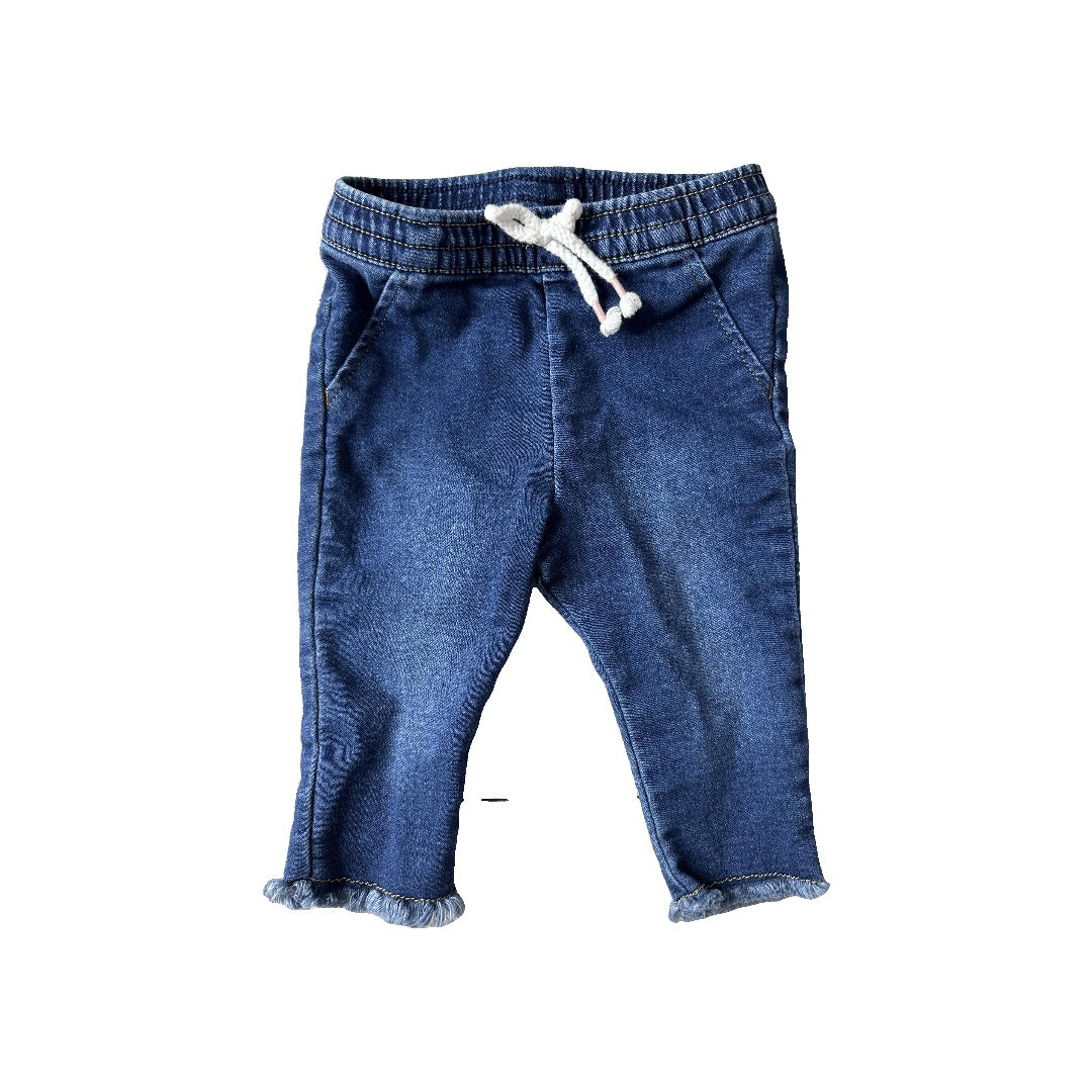 Cat & Jack Girls Denim Pants Size: 3-6 months Denim