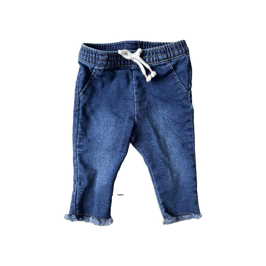 Cat & Jack Girls Denim Pants Size: 3-6 months Denim