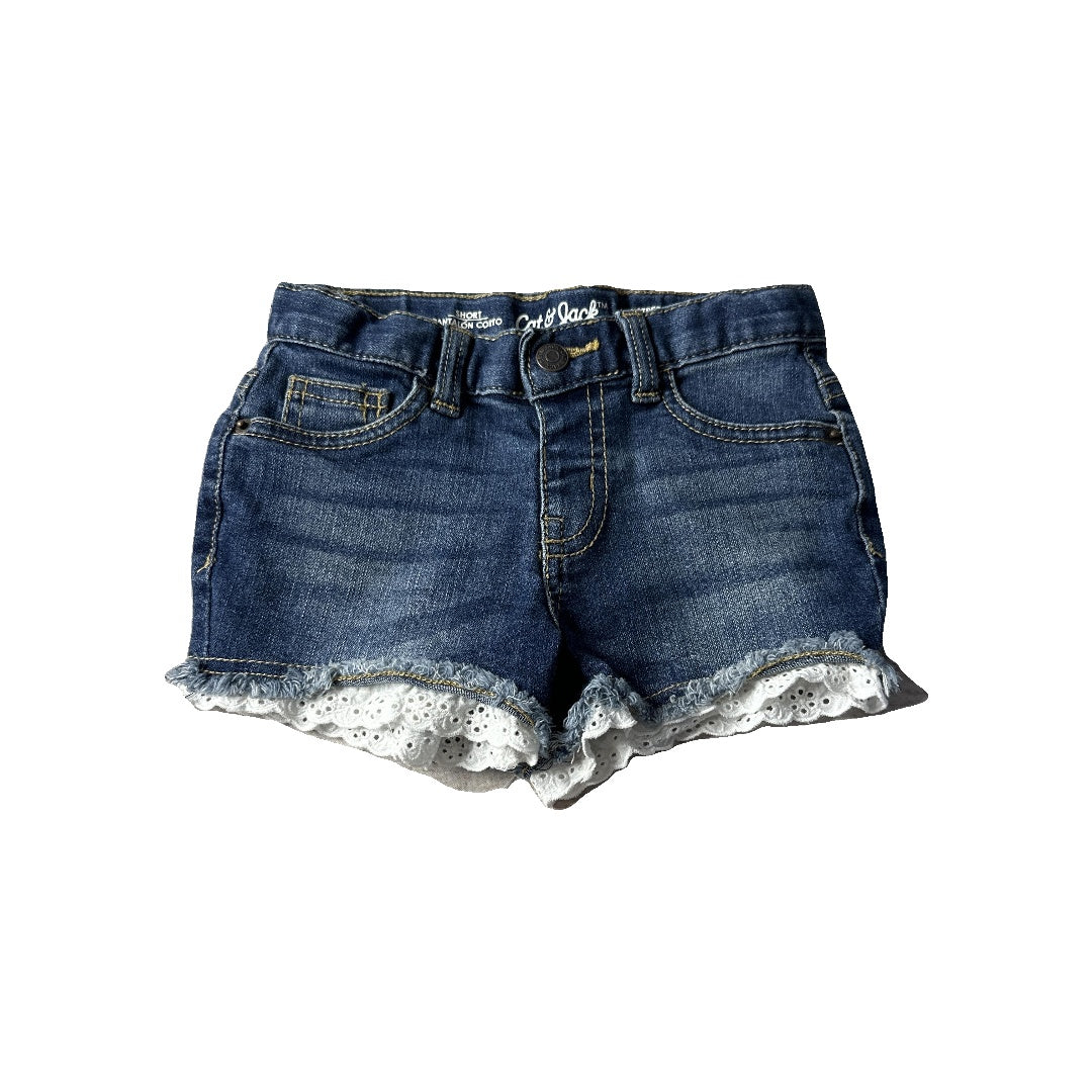 Cat & Jack Girls Denim Shorts Size: 4T Denim