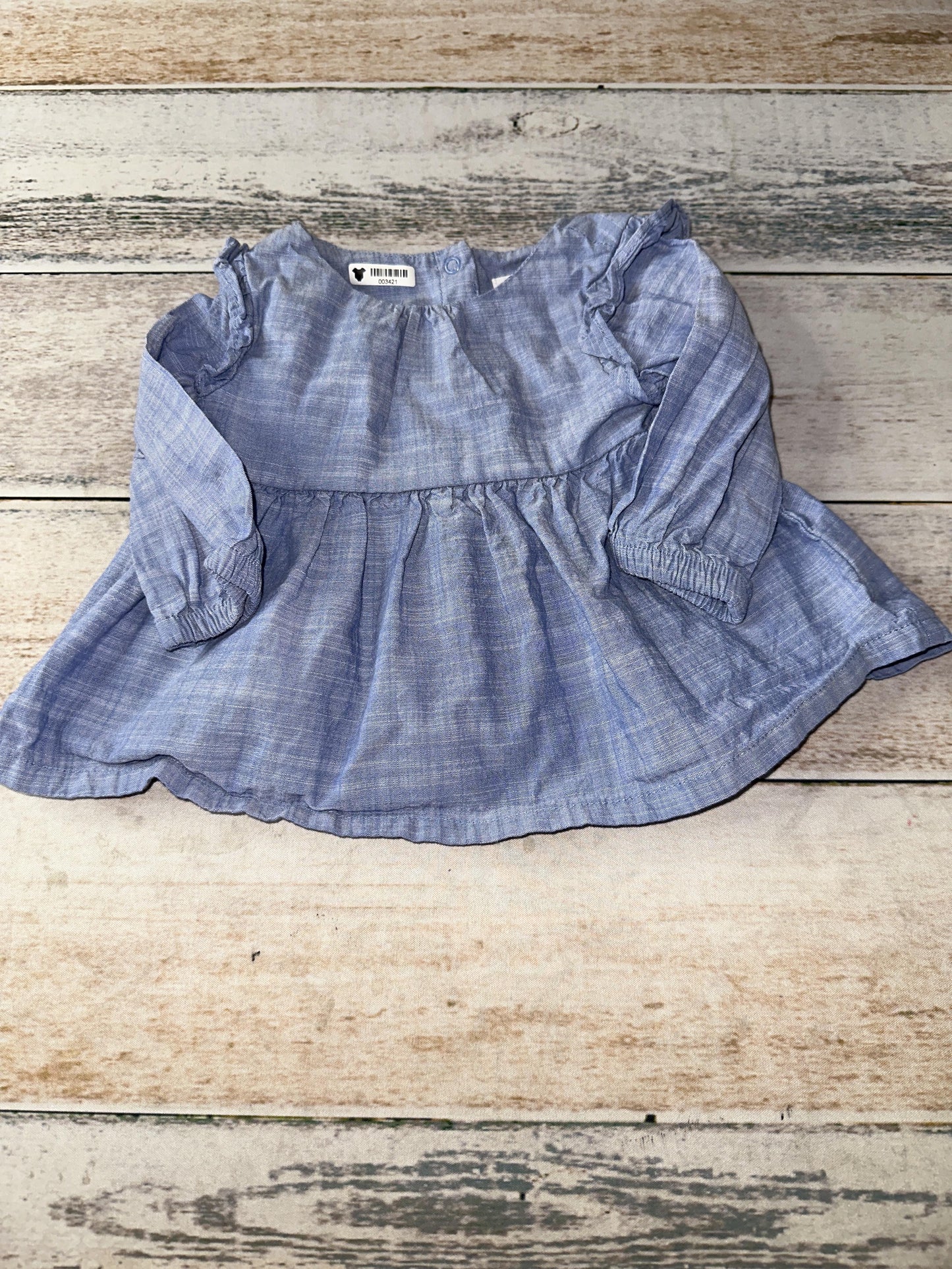 Cat & Jack Girls Denim Dress Size: 3-6 months Denim