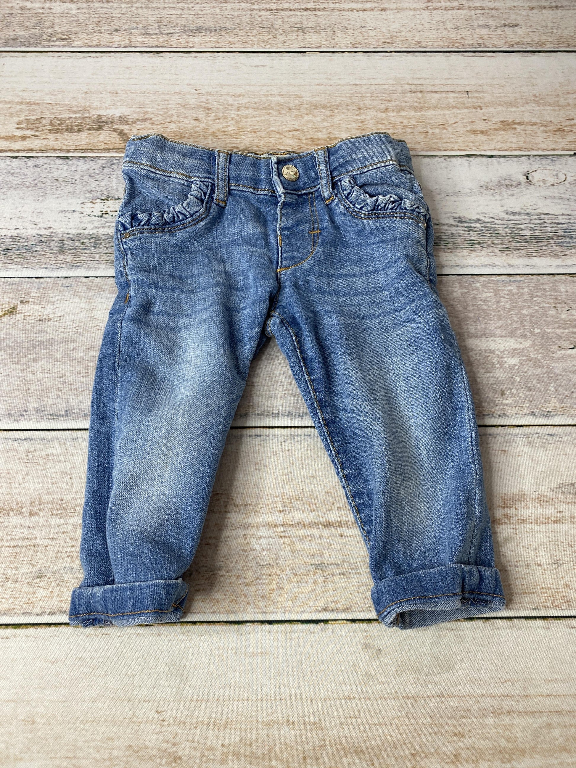 Mayoral Girls Denim Pants Size: 9 months Denim
