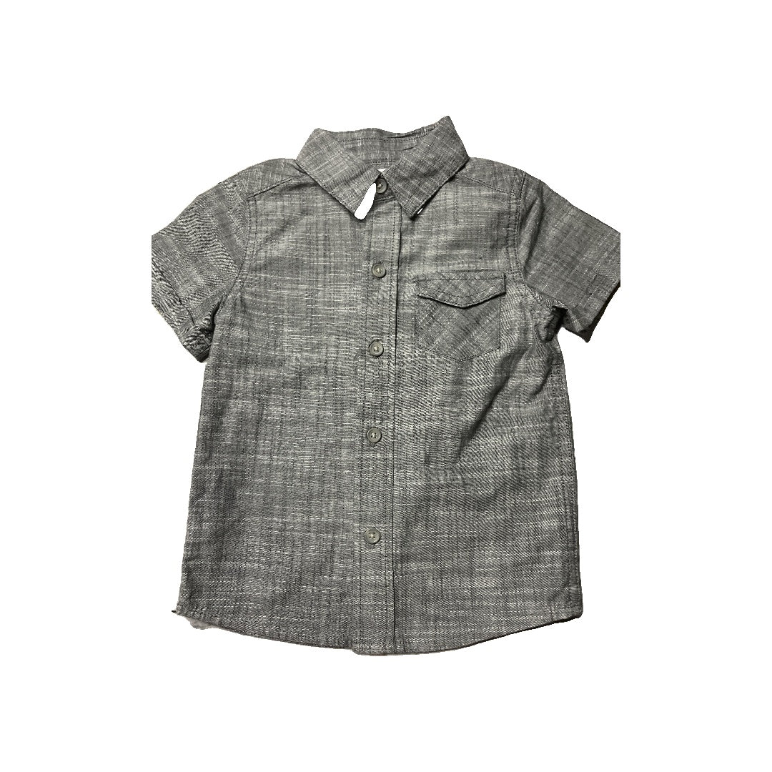 Cat & Jack Boys Denim Button Down Short Sleeve Size: 2T Denim