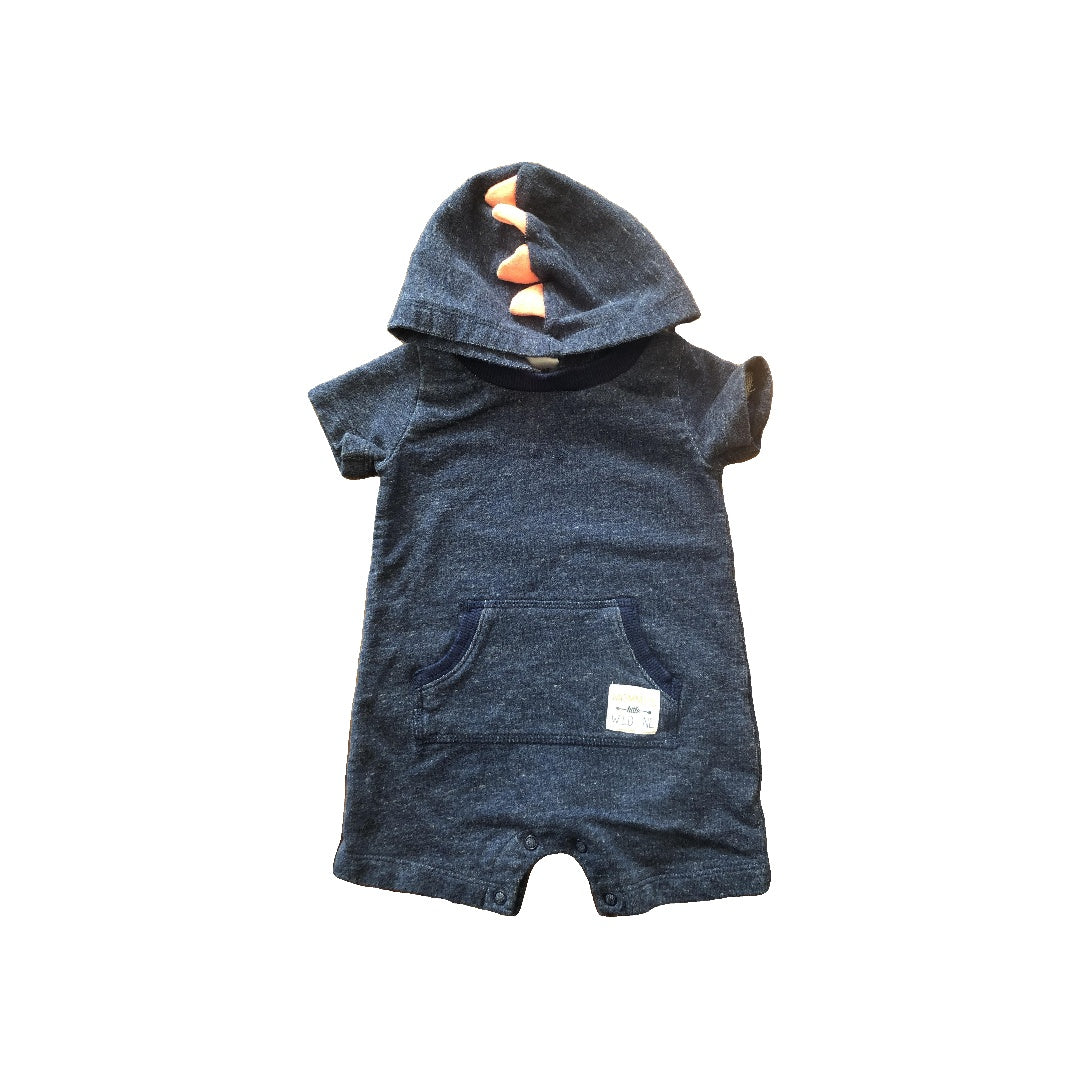 Carters Boys Denim Romper Size: 6 months Denim