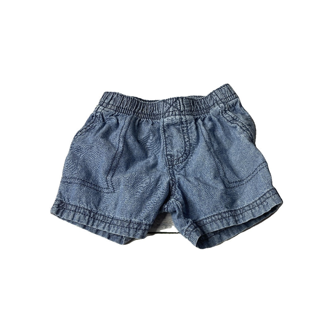 Carters Unisex Denim Shorts Size: 6 months Denim