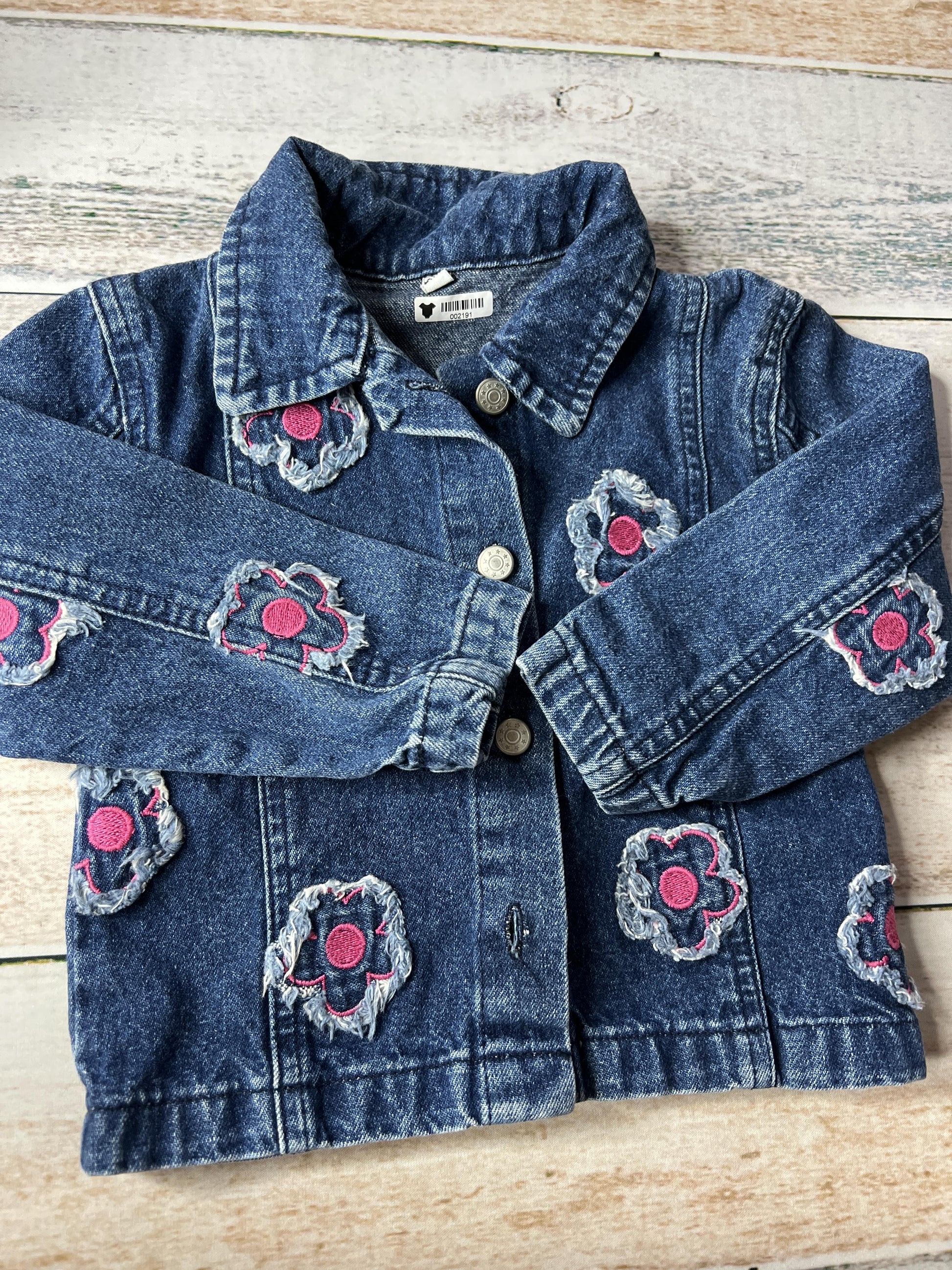 Unknown Girls Denim Jacket Size: 24 months Denim