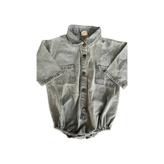 Blackbean Boys Denim Long Sleeve Outfit Size: 12-18 months Denim