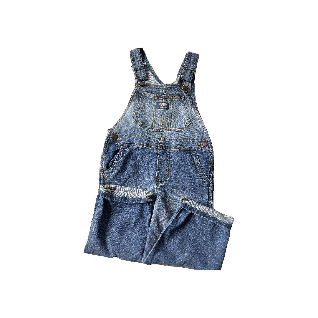 OshKosh Unisex Denim Overalls Size: 4T Denim