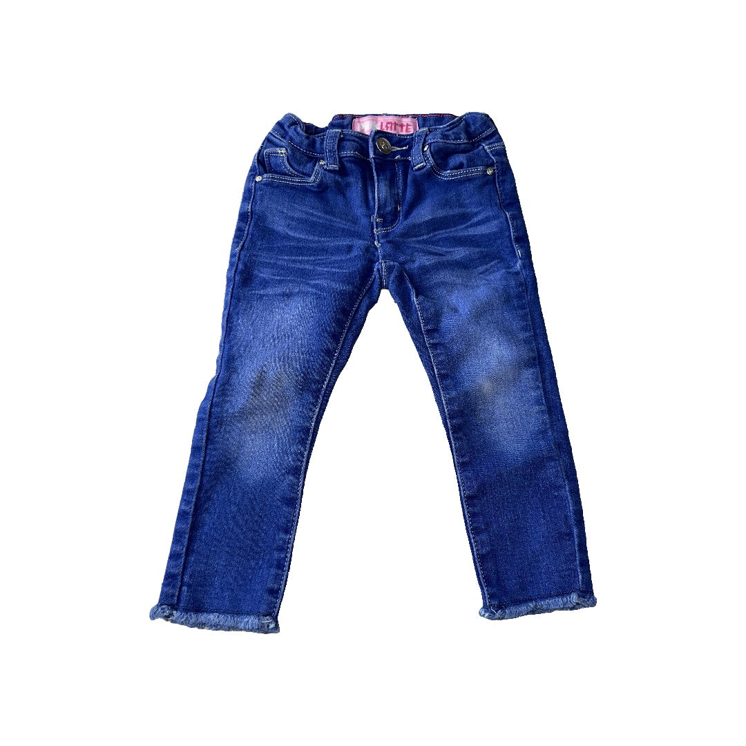 Pink Latte Girls Denim Jeans Size: 2T Denim