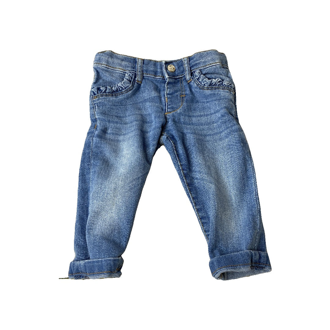 Mayoral Girls Denim Pants Size: 9 months Denim